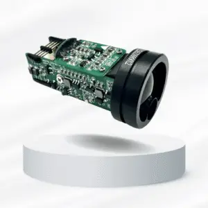 TTL communication interface on industrial laser rangefinder module.