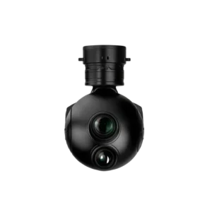 NTPOD100 uncooled LWIR Thermal Pod with 640×512 12um infrared core and 10X optical tracking visible camera for commercial UAV payloads.
