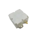 NTTIM Ultra-Miniature GNSS Anti-Jamming Terminal showcasing integrated 4-element antenna array enclosure with ruggedized J30J-9ZKP connector and SMA interface.